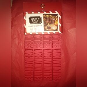Feliz Navidad Ice Mold